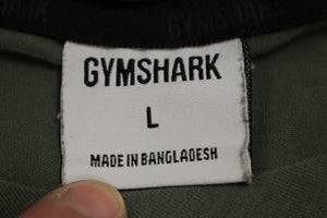Gym Shark Short Sleeve Sage Green T-Shirt - Large - Used