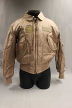 Load image into Gallery viewer, USAF Men&#39;s Flyer&#39;s Cold Weather Jacket - Size: Medium - Tan - 45/P - Used