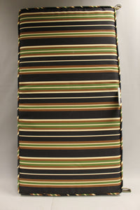 Outdoor Patio Welted Bench Settee Cushion - Striped - 41.5" x 22" - Used