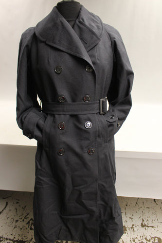 Vintage Military Women's Trenchcoat/Rain Jacket - 8R - Black - Used