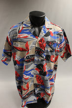 Load image into Gallery viewer, Haband Of Patterson Men&#39;s Red and Blue Floral Dress Shirt Size Large -Used