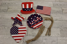 Load image into Gallery viewer, Patriotic Garland - 5 of each Design - Make It Yourself - New
