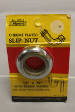 Load image into Gallery viewer, Mapsco Chrome Plated 1-1/2" Slip Nut with Washer - New