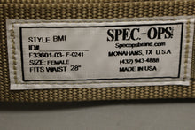 Load image into Gallery viewer, Spec-Ops BMI Belt - Female - 28" Waist - Sand Tan - New