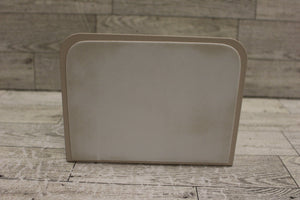 Vintage Glossy Beige Metal Arch Bookend - Only 1 bookend - Used