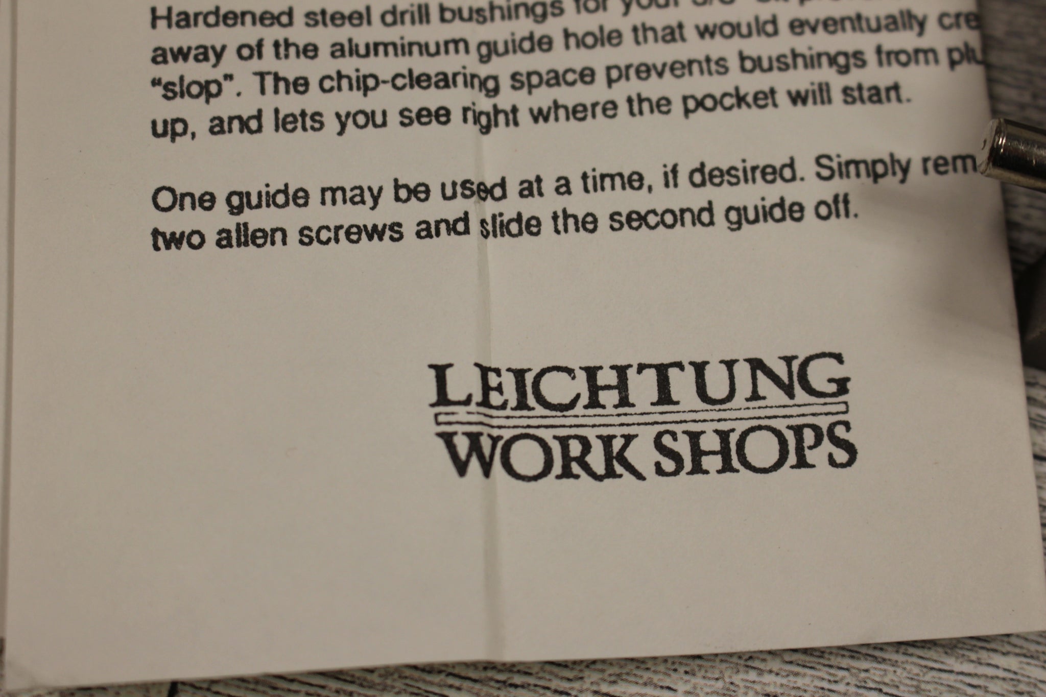 Leichtung Work Shops Double Pocket Hole Guide 28084 New Military