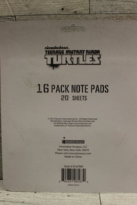 Vintage Teenage Mutant Ninja Turtles Mini Note Pads - Set of 16 - New