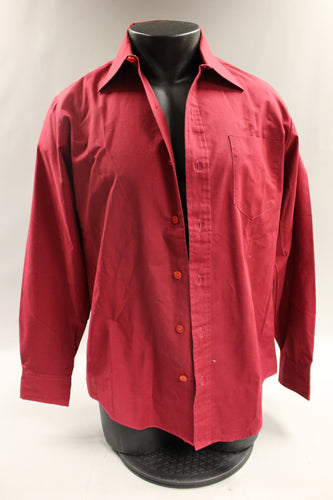 Eastmoor Men's Button Up Red Long Sleeve Shirt - 15-1/2 - 34/35 - Used