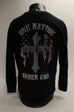 Load image into Gallery viewer, Warrior 12 Men's Long Sleeve One Nation Under God Cross Shirt - Large - Used