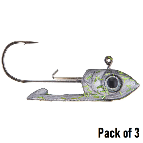 Buckeye Lures Scope Head - Pack of 3 - 1/2 oz - Smallie Magic - New