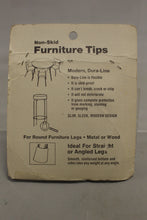 Load image into Gallery viewer, Vintage Keystone Non-Skid Furniture Tips - 1-1/8" - New