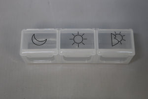 Daily Pill Organizer - 3-Times-A-Day - Choose Color - New