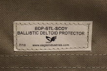 Load image into Gallery viewer, Pair of Eagle Industries Ballistic Deltoid Protectors with Soft Inserts - Coyote