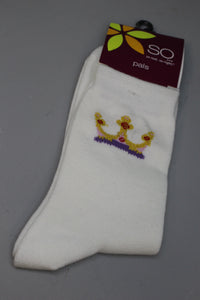 SO Pals Anklets Crown Socks - Size: 9-11 - Choose Color - New