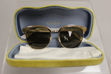 Load image into Gallery viewer, Gucci Endura Gold Clubmaster Cat Eye Sunglasses with Case - Used