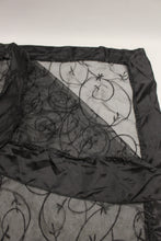 Load image into Gallery viewer, Black Organza Table Top Sash - 70&quot; x 66&quot; - Set of 5 - Used