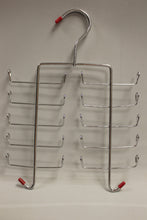 Load image into Gallery viewer, Metal Scarf and Tie/Belt Hanger Storage Rack - Used