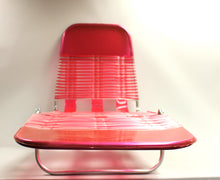 Load image into Gallery viewer, Vintage Folding Vinyl Jelly Tube Chaise Lounge Beach Chair - Multi-Position -New