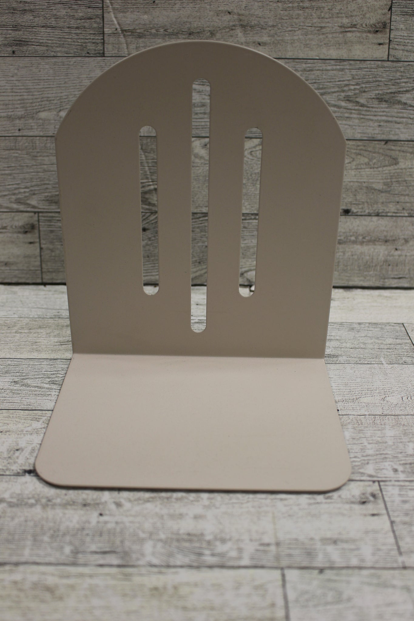 Vintage Glossy Beige Metal Arch Bookend - Only 1 bookend - Used ...