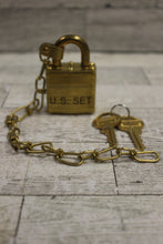 Load image into Gallery viewer, Master Lock Padlock Set - Brass - 5340-00-291-4212 - New