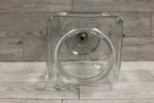 Load image into Gallery viewer, Vntg Clear Square Shaped Glass Porch Lamp Light Shade - 6" - Stagecoach - Used
