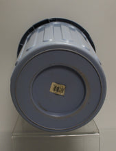 Load image into Gallery viewer, Vintage Retro United Solutions Slate Blue Plastic Garbage Can Wastebasket w/ Lid
