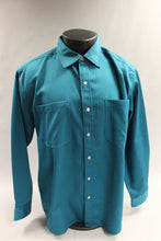 Load image into Gallery viewer, Duke Haband Men&#39;s Button Up Dress Shirt Size Large - Jade Green - Used