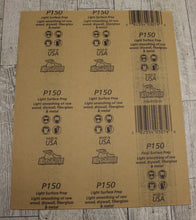 Load image into Gallery viewer, Gator 11 &quot; L x 9 &quot; W 150 Grit Fine Aluminum Oxide Sandpaper - Pack of 4 Sheets