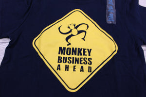 The Children's Place Short Sleeve Monkey Business Ahead T-Shirt - 12 Months
