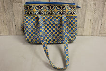 Load image into Gallery viewer, Vera Bradley Riviera Blue Medium Shoulder Bag - Used