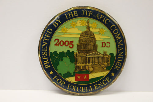2005 Joint Task Force Armed Forces Inaugural JTF-AFIC Commander Challenge Coin