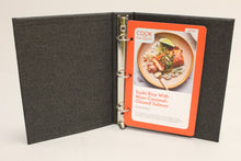 Load image into Gallery viewer, Cook with Bon Appetit Binder with 5 Recipe Cards - Used