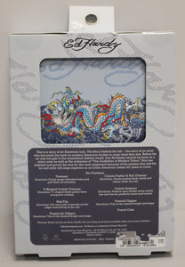 Ed Hardy 7 Pc Men's Grooming Kit with Travel Case - New