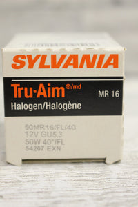 Sylvania TRU-AIM MR16 Halogen 12Volt Light Bulb 50MR16 - New
