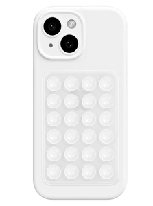 Silicone Adhesive Suction Cup Phone Mount for Selfies & Videos - Clear - 3 Pack