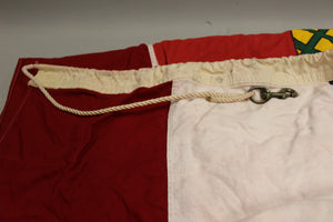 Vintage 8x5 Kingdom of Thailand Siam Navy Cotton Flag - Used