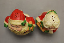 Load image into Gallery viewer, Vintage Hallmark Mr. &amp; Mrs. Santa Claus Salt and Pepper Shaker - Used