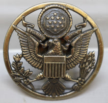 Load image into Gallery viewer, Vintage WWII US Army Officer Service Cap Eagle Badge Insignia Lapel Hat Pin