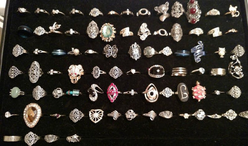 Costume Fashion Jewelry Sparkly Men's Women's Rings -Size: 07 -New