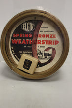 Load image into Gallery viewer, Vintage ELGIN Spring Bronze Weatherstrip - 50 Feet - 1" - New