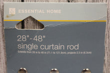 Load image into Gallery viewer, Essential Home 28&quot;-48&quot; Single Curtain Rod - New