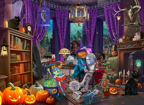 Pumpkin Ghost House Jigsaw Puzzle - 27