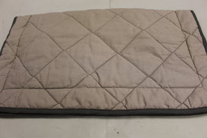 Set of 2 Quilted Heavyweight Gray Pillow Sham - Standard - Used