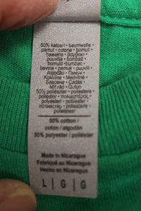 Gildan Ireland Short Sleeve T-Shirt - Green - Large - Used