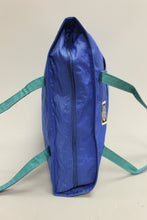 Load image into Gallery viewer, Vintage Toteable Blue Water Resistant Lightweight Tote Bag - Used