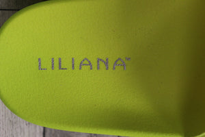 Liliana Magnolia Neoprene Slides Flipflops w/ Rhinestones- Size: 9 - Green - New
