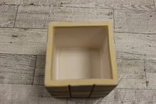 Load image into Gallery viewer, Christmas Tree Ceramic Square Holiday Cube for Candles or Crafts - New