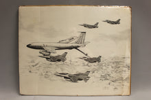 Load image into Gallery viewer, Vintage Print of Boeing KC-135 Stratotanker Refueling - Used