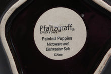 Load image into Gallery viewer, Pfaltzgraff Sarina Painted Poppies Floral Shaped Ceramic Bowl - Amber - New