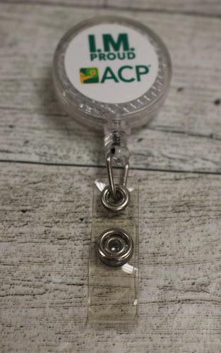 Nurse Doctor Office Name Tags Badge Reel Holder - I.M. Proud ACP